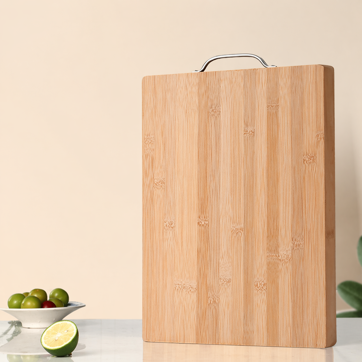 Thick Bamboo Cutting Board – Double-Sided Kitchen Chopping Board Clean, Durable & Built for Everyday Cooking
