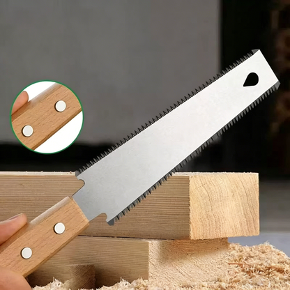 Hand Saw with Wooden Handle – SK5 Steel Precision Cutting Tool Cut Faster, Cleaner & With Less Effort