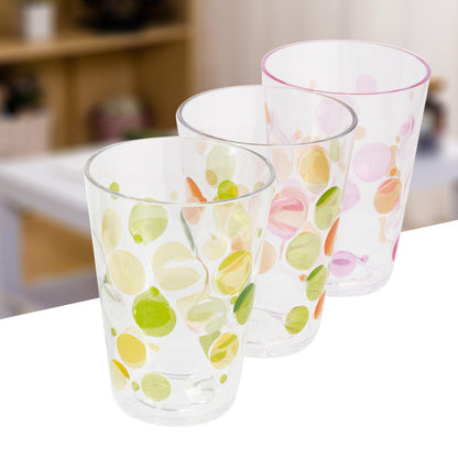 Color Dot Plastic Tumbler – Stylish Everyday Drinking Cup