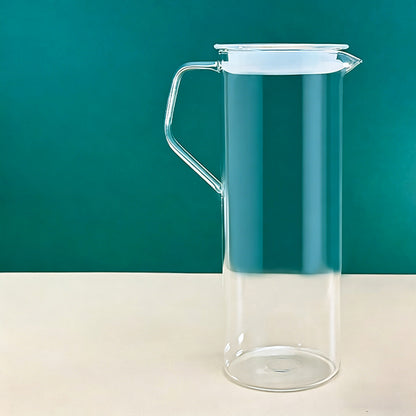 Borosilicate Glass Pitcher – Heat Resistant Water Jug with Lid