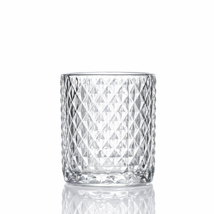 Embossed Glass Candle Holder – Elegant Tealight & Votive Cup Create a Warm, Cozy Glow in Seconds