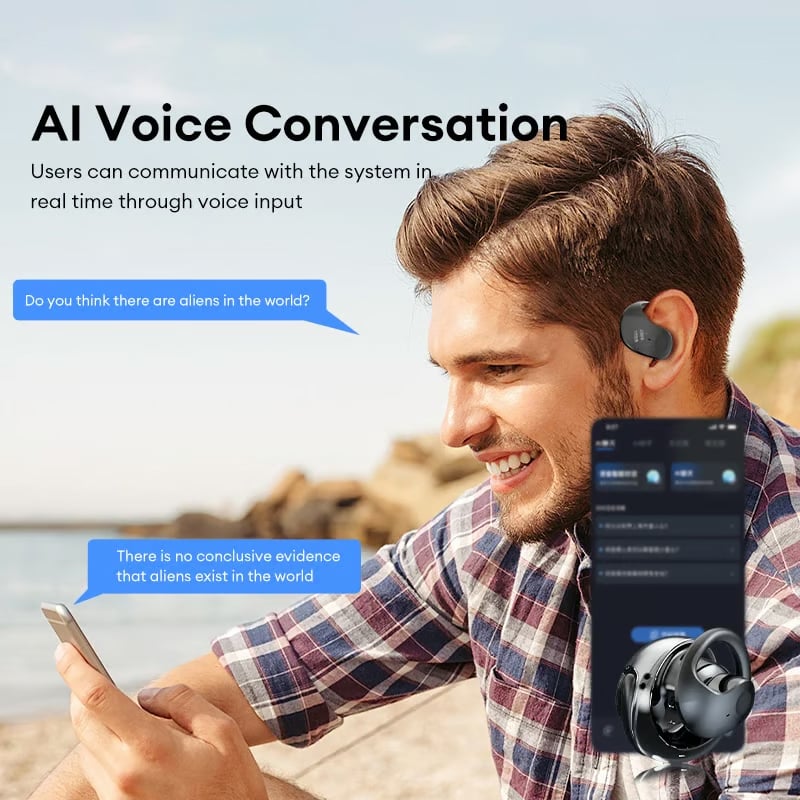 🏆#1 Best Seller ⏰ 49% OFF 💎AI Translation Wireless OWS Bluetooth5.4 Earphones (Fit iOS & Android)