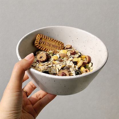 Minimal Speckled Cereal Bowl