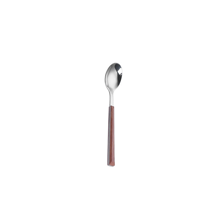 Stainless Steel Cutlery Set – Elegant Wooden Handle Flatware