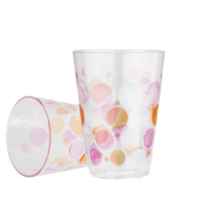 Color Dot Plastic Tumbler – Stylish Everyday Drinking Cup