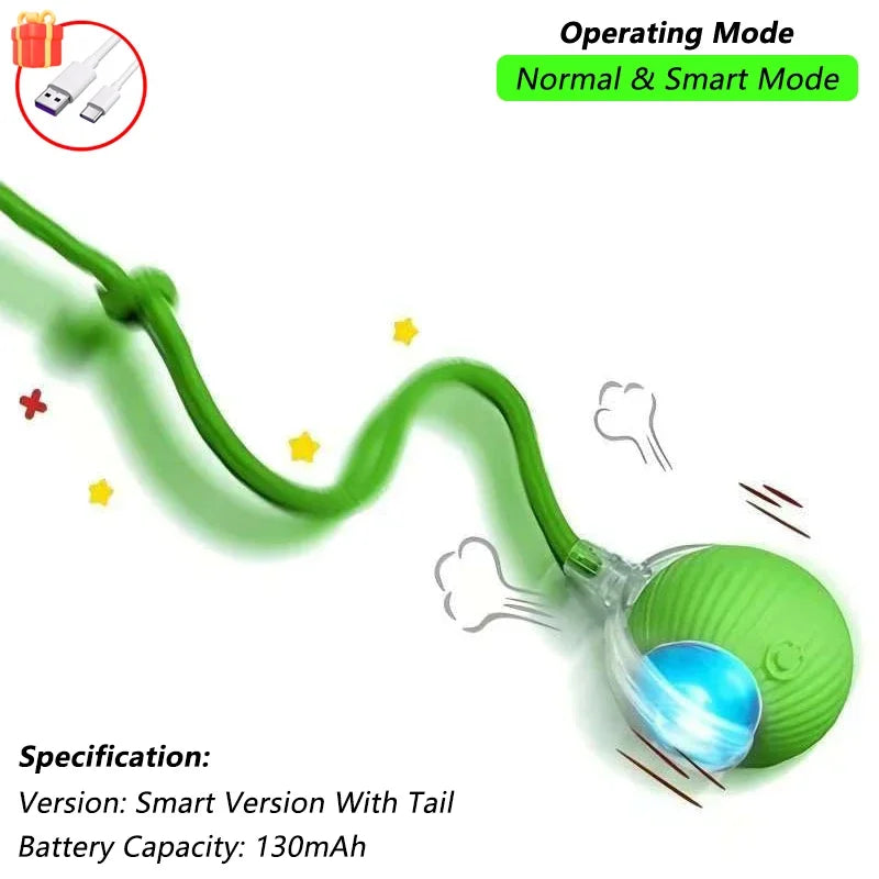 Magic Ball with Lights - Rechargeable, cat's favorite toy!